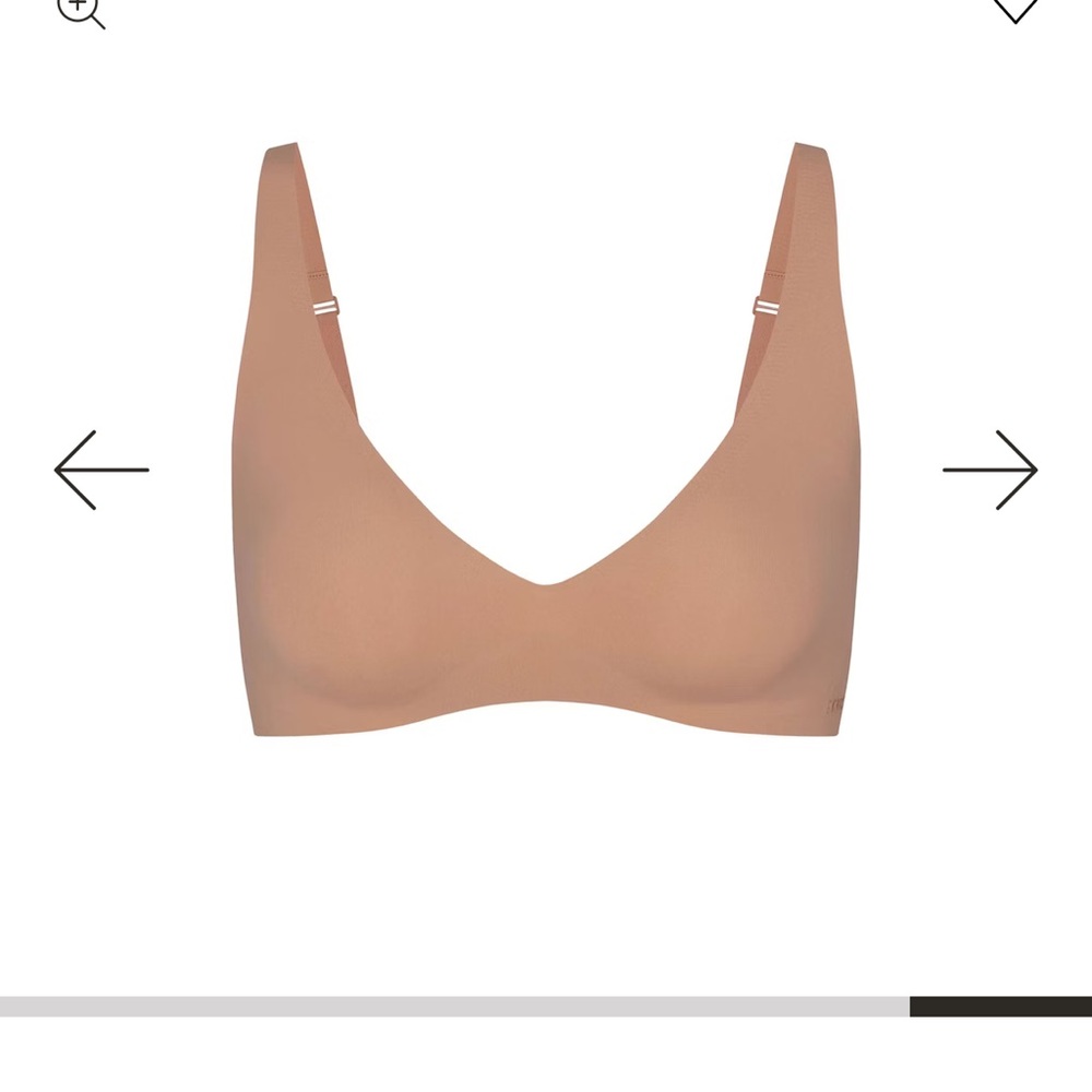 Skims naked, plunge bra sienna size medium